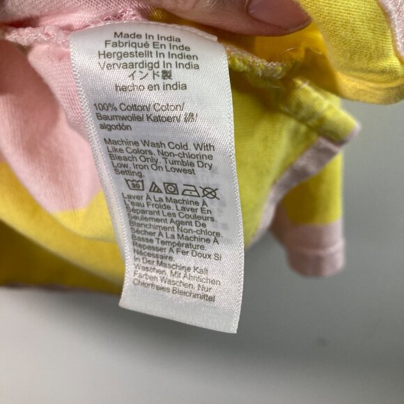 Womens J Crew Cowel Neck Striped Pullover Sweatshirt M Cotton Pink Yellow - Picture 7 of 8